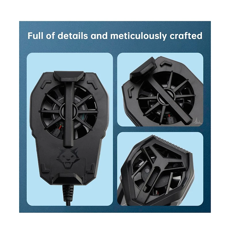 Artudatech Phone Cooler with Clip-On Fan for Gaming and Streaming