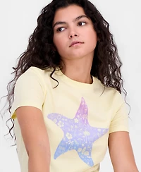Pretty Rebel Juniors' Starfish Graphic Cotton T-Shirt