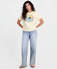 Pretty Rebel Juniors' Honolulu Surf Graphic Cotton T-Shirt