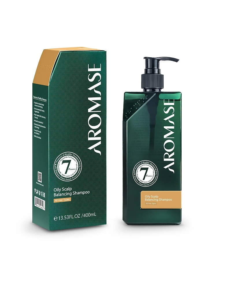 Aromase Dandruff Shampoo for Men Clarifying Shampoo for Oily Scalp Soothing, Gentle Cleanse No Parabens, Sls, or Silicone 14 oz