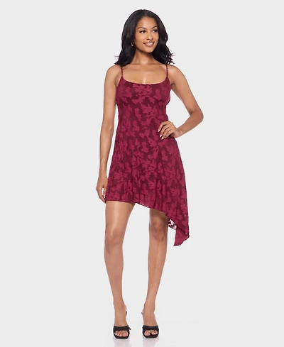 Alex & Sophia Juniors' Scoop Neck Jacquard Dress