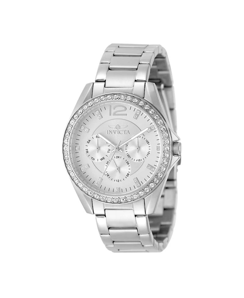 Invicta Women's 50108 Angel Quartz VH63 Silver Dial Watch