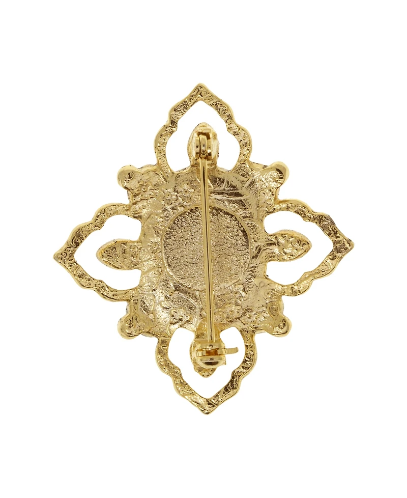 Symbols of Faith 14k Gold Dipped Mary and Child Pin