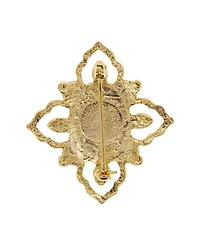 Symbols of Faith 14k Gold Dipped Mary and Child Pin