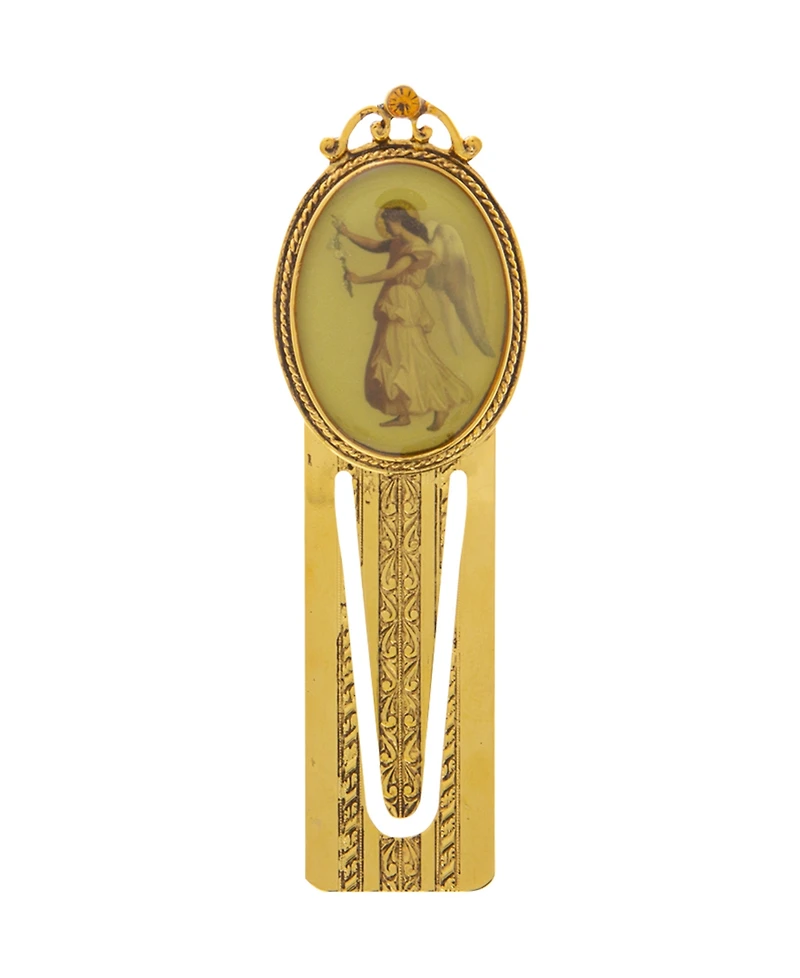 Symbols of Faith Gold-Tone Annunciation Angel Bookmark