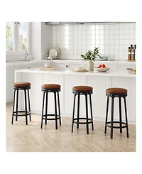 gaomon Dining Chair 4 Pcs Home Kitchen 360 Degrees Swivel Bar Stool Set Of 4 for Kitchen Dining Room