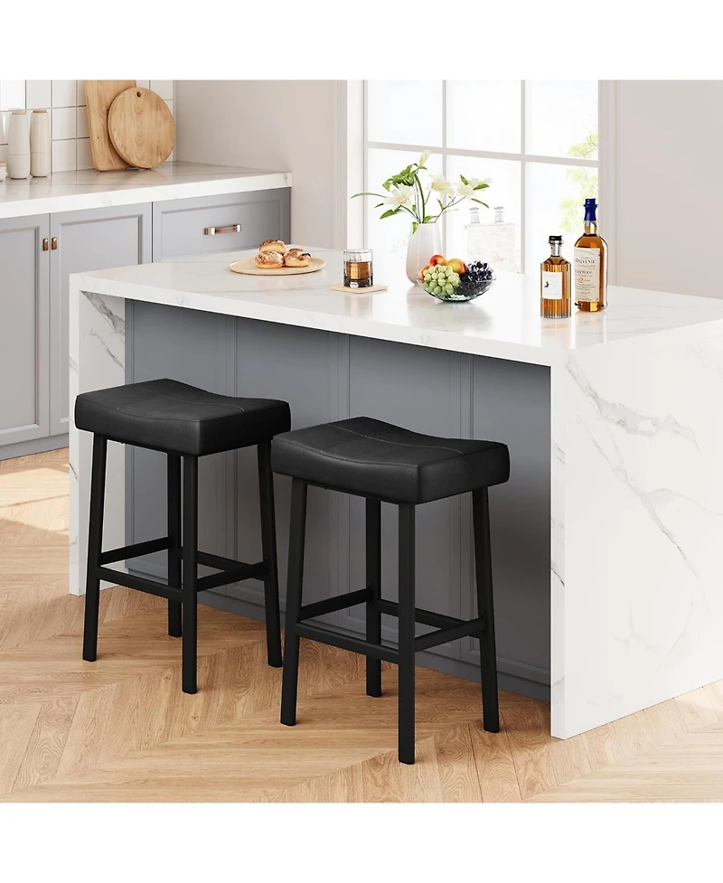 gaomon Dining Chair Counter Height Bar Stools Set of 2 24 Inch Barstools for Kitchen Dining Room