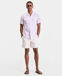 Club Room Men's Double Pocket Oxford Short-Sleeve Shirt, Macy's Exclusive