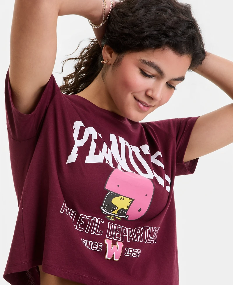 Grayson Threads, The Label Juniors' Woodstock Football Graphic-Print Tee