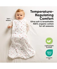 KeaBabies 2-Pack Snooze Baby Sleep Sacks, Cotton Wearable Blanket, Soft Toddler Sleeping Bag