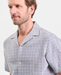 Club Room Men's Textured Yard Short-Sleeve Shirt, Macy's Exclusive