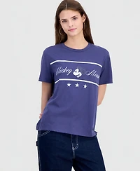 Disney Juniors' Mickey Mouse Sporty Crewneck Tee