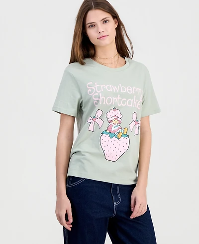 Love Tribe Juniors' Strawberry Shortcake Crewneck Tee