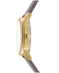Dkny Women's Milanese Quartz Light Brown Polyurethane Strap Watch 26mm
