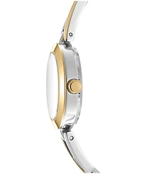 Dkny Women's Half Bangle Quartz Two-Tone Stainless Steel Watch 26mm