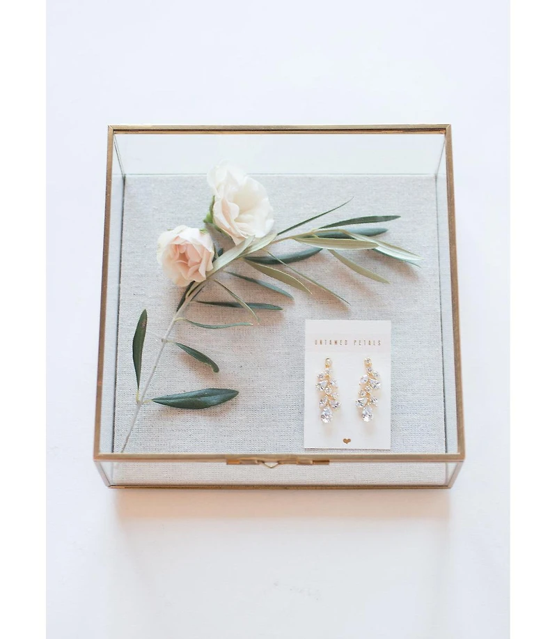 Untamed Petals Cami Crystal Drop Earrings