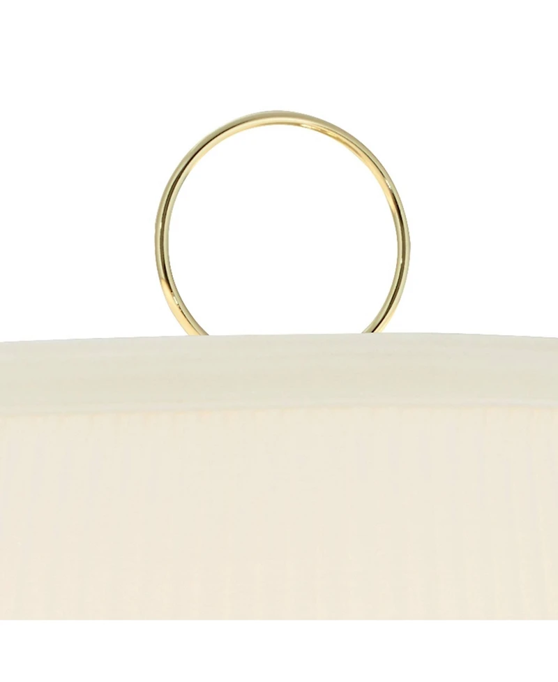 Barnes and Ivy Fredericks Modern Wall Lamps Set of 2 Brass Plug-in 12" Light Fixture Swing Arm Shade for Bedroom Living Room Bathroom Home