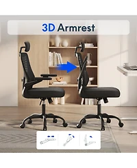 Flexispot OC1 Ergonomic Office Chair with Adjustable Headrest and 3D Arms