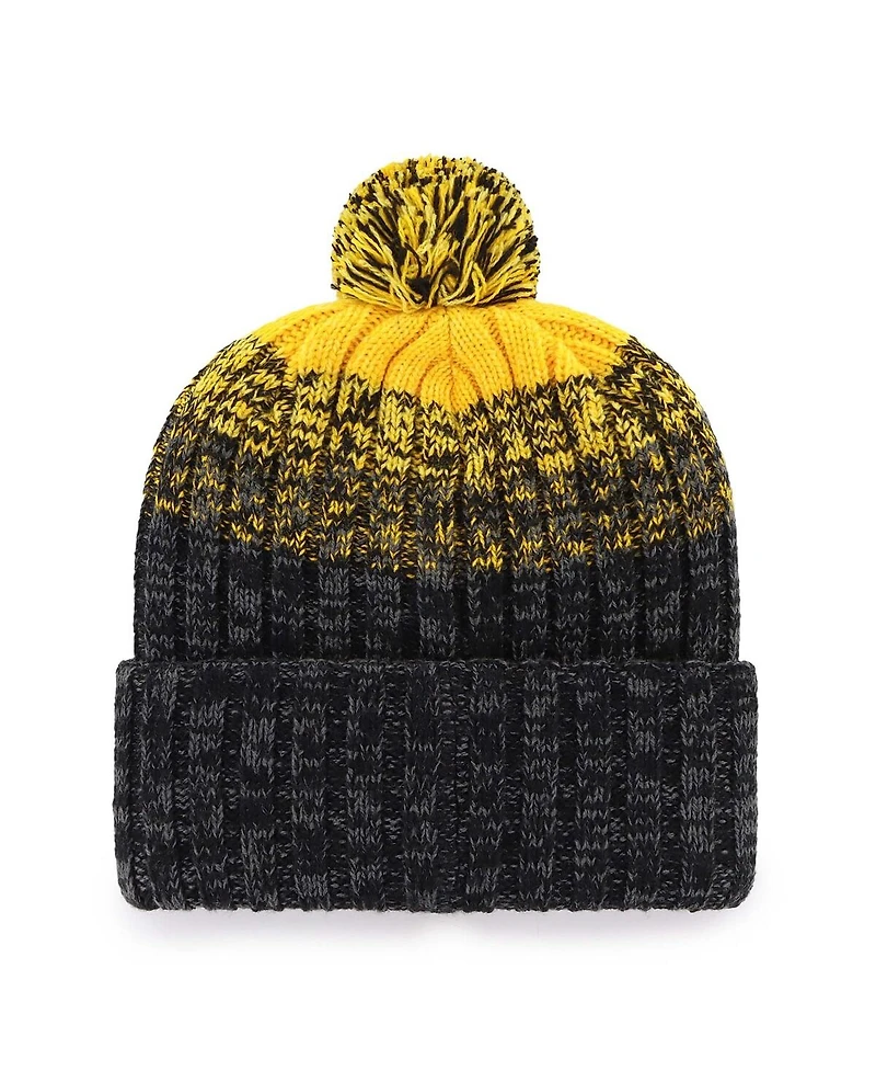 '47 Brand Men's Black Pittsburgh Pirates Cascade Cuffed Knit Hat with Pom