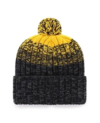 '47 Brand Men's Black Pittsburgh Pirates Cascade Cuffed Knit Hat with Pom