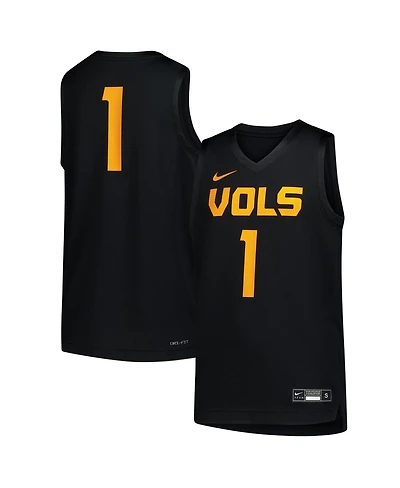 Nike Big Boys and Girls 1 Black Tennessee Volunteers Replica Basketball Jersey