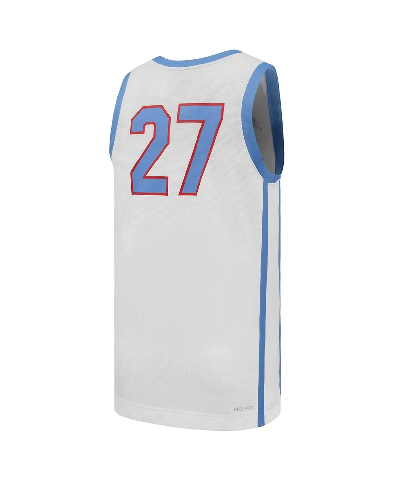Jordan Men's 27 White Houston Cougars Replica Basketball Jersey