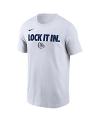 Nike Men's White Gonzaga Bulldogs 2026 On-Court Bench T-Shirt