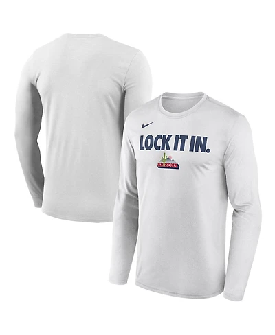 Nike Men's White Arizona Wildcats 2026 On-Court Bench Long Sleeve T-Shirt