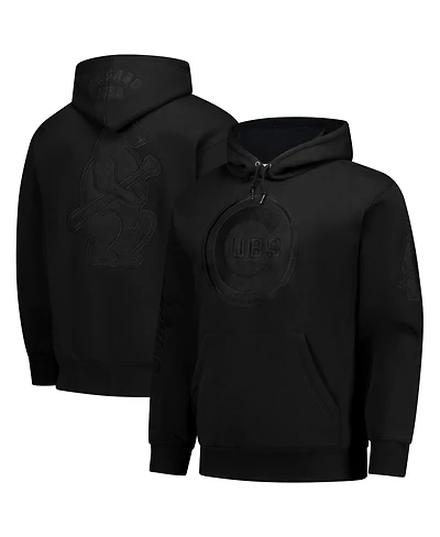 Mitchell & Ness Men's Black Chicago Cubs Phantom Fleece Hoodie