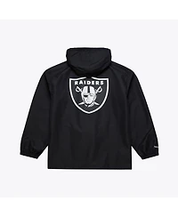 Mitchell & Ness Men's Black Las Vegas Raiders Coaches Full-Snap Hooded Windbreaker Jacket