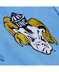 Mitchell & Ness Men's Carolina Blue North Tar Heels Double Clutch Lightweight Satin Full-Snap Jacket