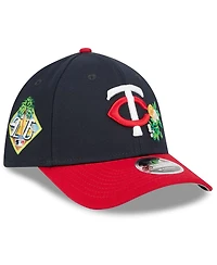 New Era Men's Navy/Red Minnesota Twins 2026 Spring Training M-Crown 39THIRTY Flex Hat