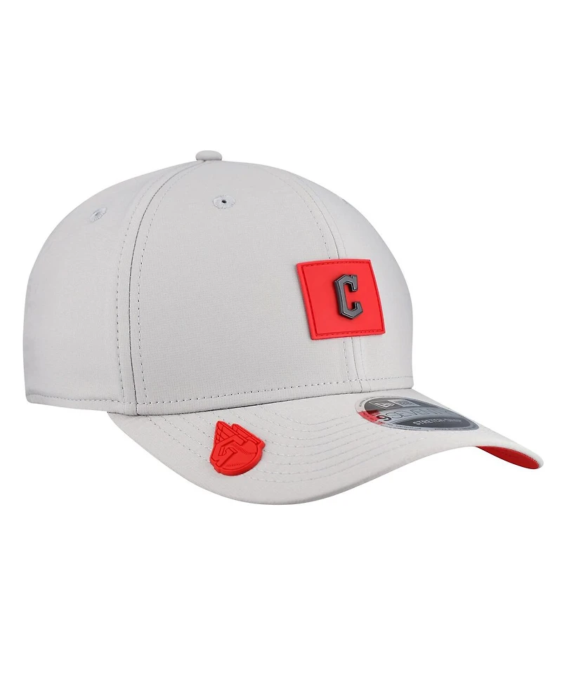 New Era Men's Gray Cleveland Guardians 2026 Clubhouse 9SEVENTY Adjustable Hat