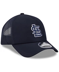 New Era Men's Navy St. Louis Cardinals 2026 Batting Practice Apex 9FORTY Adjustable Trucker Hat