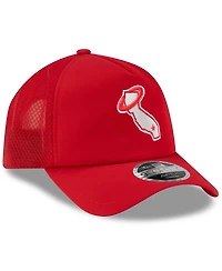 New Era Men's Red Los Angeles Angels 2026 Batting Practice Alternate Apex 9FORTY Adjustable Hat