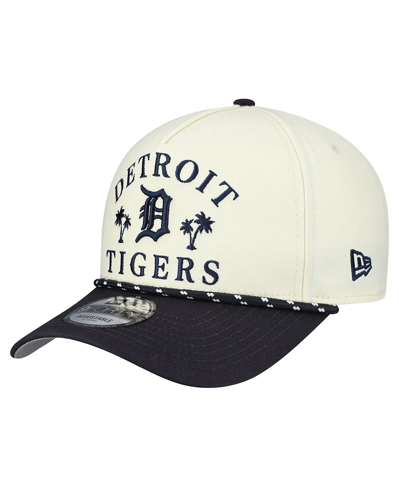 New Era Men's Cream Detroit Tigers 2026 Spring Training Fan Pack Rope A-Frame 9FORTY Adjustable Hat