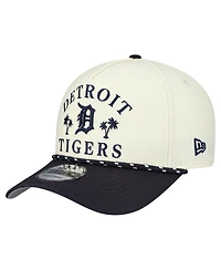 New Era Men's Cream Detroit Tigers 2026 Spring Training Fan Pack Rope A-Frame 9FORTY Adjustable Hat