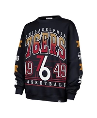 '47 Brand Women's Navy Philadelphia 76ers 2025/26 City Edition Go Big Oversized Sweatshirt