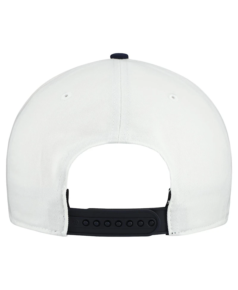 '47 Brand Men's White Denny Hamlin Flag Fill Two-Tone Team Adjustable Hitch Hat