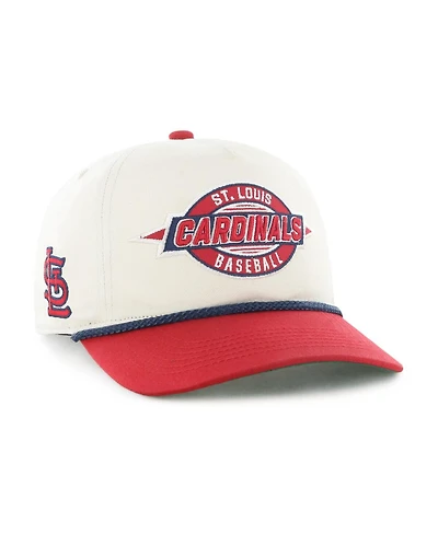'47 Brand Big Boys and Girls Natural/Red St. Louis Cardinals Frame Out Hitch Adjustable Hat