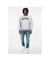 Champion Men's Heather Gray New York Yankees Reverse Weave Sweatshirt