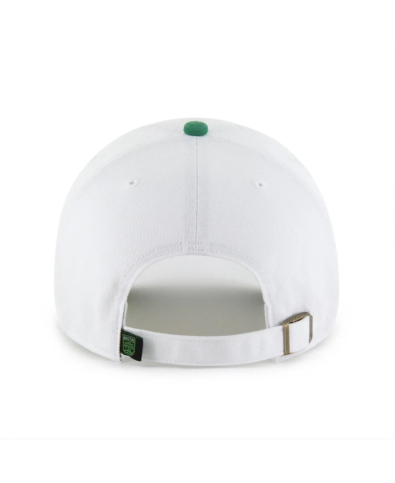 '47 Brand Men's White Austin Fc Two-Tone Clean Up Adjustable Hat