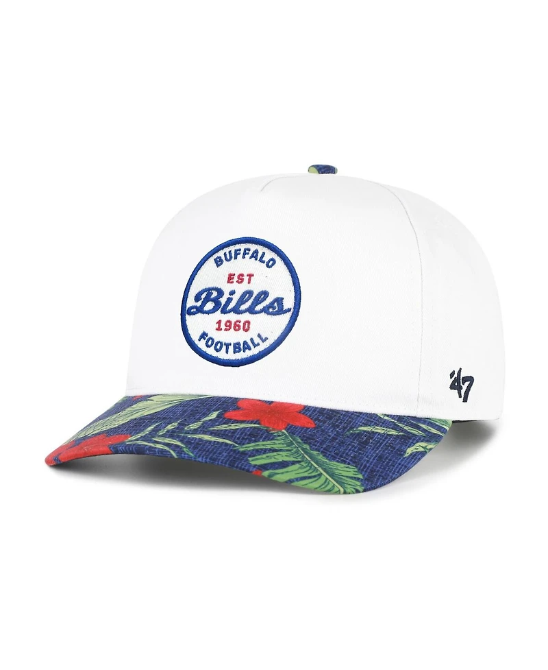 '47 Brand Men's White/Royal Buffalo Bills Beach Side Hitch Adjustable Hat