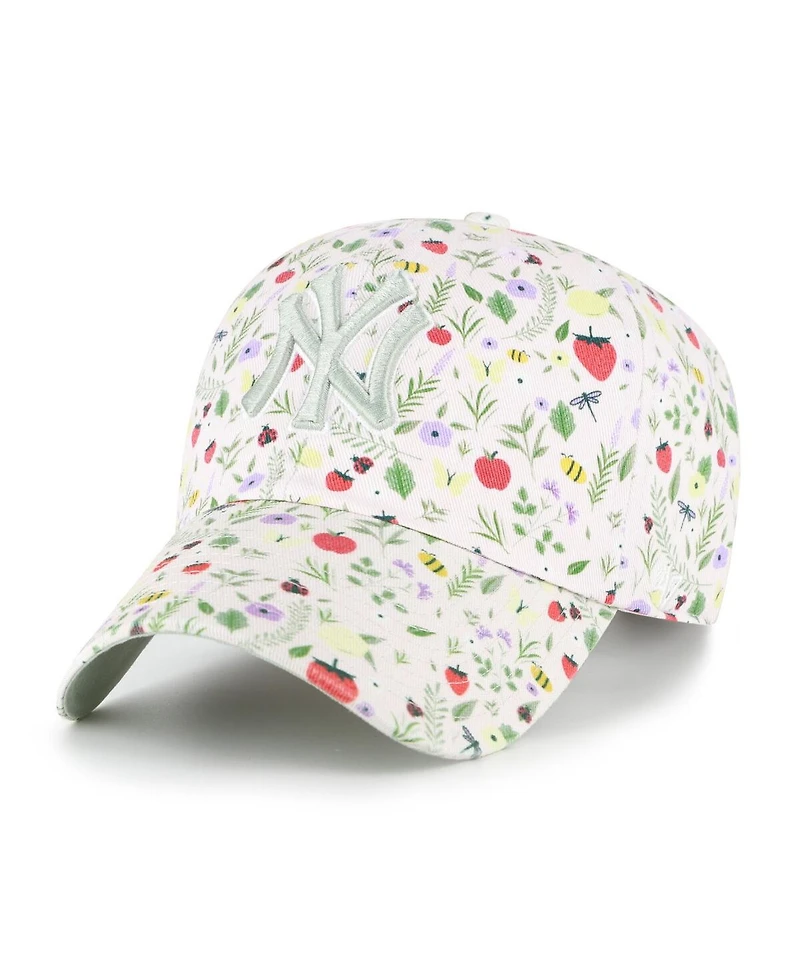 '47 Brand Big Girls Light Pink New York Yankees Posey Clean Up Adjustable Hat