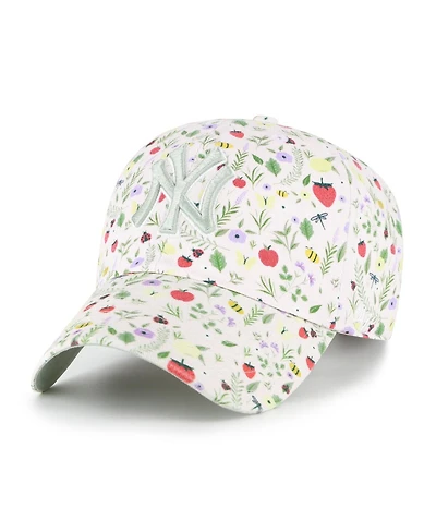 '47 Brand Big Girls Light Pink New York Yankees Posey Clean Up Adjustable Hat