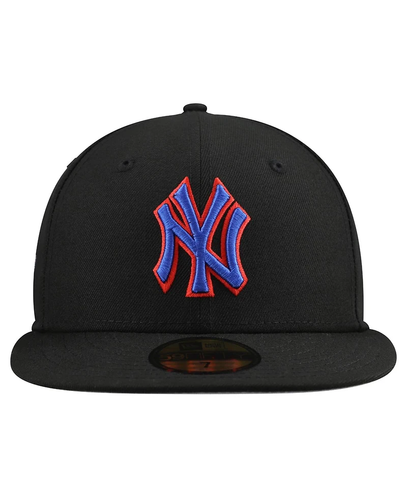 New Era Men's Black York Yankees Dominican Republic 59FIFTY Fitted Hat