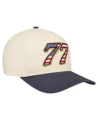 '47 Brand Men's Cream Carson Hocevar Flag Fill Two-Tone Hitch Adjustable Hat