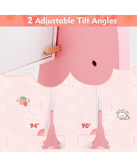 Gouun Kids Jewelry Armoire with Full-Length Mirror and 2 Tilt Angles