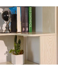 Streamdale Furniture 90cm Freestanding Corner Bookshelf with Anti-Tip Device