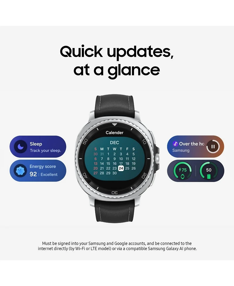 Samsung Galaxy Watch8 Classic Stainless Steel Smartwatch 46mm Bt - (2025, Sm-L500NZWAXAA)